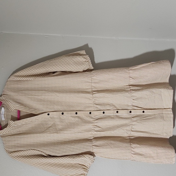 CCTOO Women's Yellow  Button-Down Dress Size L. - Picture 4 of 13